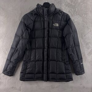 The North Face 600 Puffer Jacket Womens Size XS Black Goose Down Insulated Coat